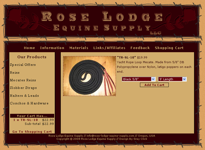 Roselodge Equine Supply - Click To Enlarge